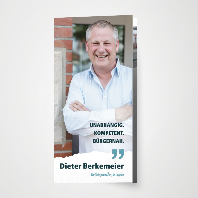 Faltblatt Bürgermeisterkandidatur Dieter Berkemeier Legden